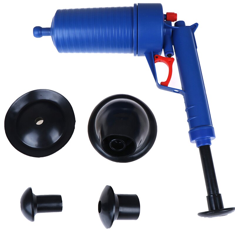 1PC Air Power Drain Blaster Gun High-Pressure Powerful Manual Sink Plunger Opener Cleaner Pump For Bath Toilets Bathroom