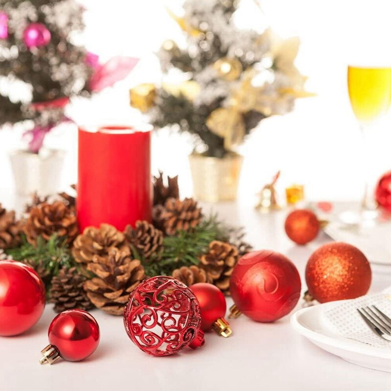 6 Stuks Kerstboom Decoratie Bal, Jaar Decoratie Winkelcentrum Plafond Venster Helder Holle Bal