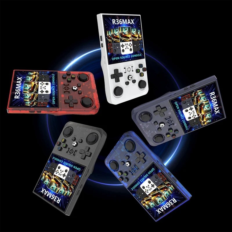 Console de jeu Portable rétro R36 MAX, écran IPS de 4.0 pouces, 64 128 go, lecteur vidéo de poche, prend en charge 30 + émulateurs, 20000 + vermas