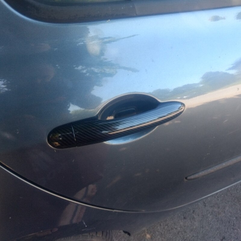 Til renault megane 2 ii mk2 tilbehør dørhåndtag cover trim håndtag covers plast imiteret kulfiber