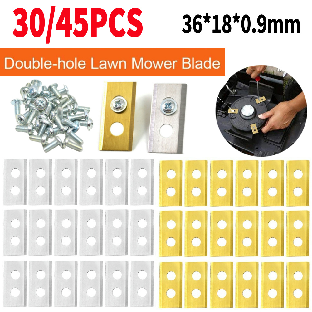 30/45PCS Lawn Robot Blade Stainless Steel Lawn Mover Replacement Blade for Worx Landoid Lanmower Automatic Moving Machine Blade