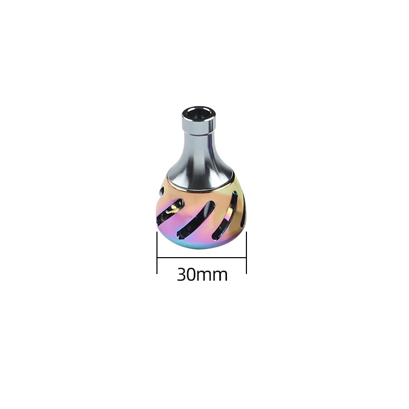 Rolvis 1Pc Vishaspel Handvat Metalen Knop Haspel Tuimelaar Grip Ergonomie Diy Modificatie Visuitrusting Tackles: Golden