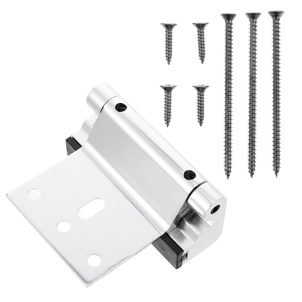 1 Set Durable Aluminium Alloy Face Frame Mounting Furniture Hinges with Screws: Silver 2pcs