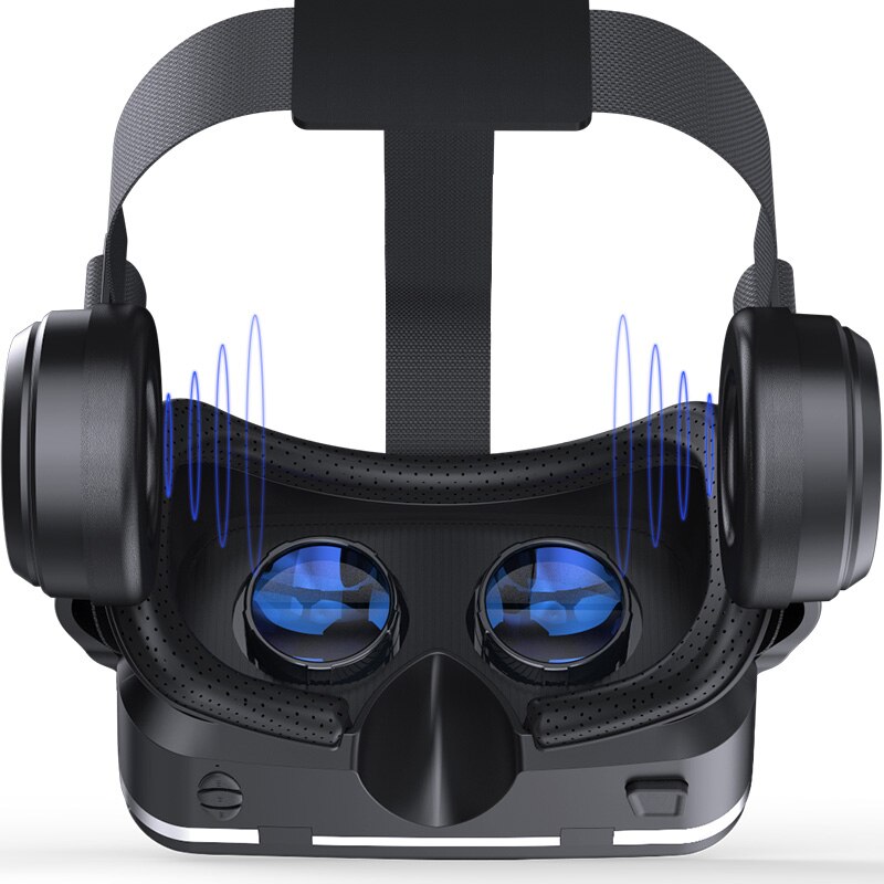 VR Shinecon 6.0 3D bril Virtual Reality bril google Kartonnen VR DOOS 2.0 VR headset met koptelefoon gampad Voor smartphone