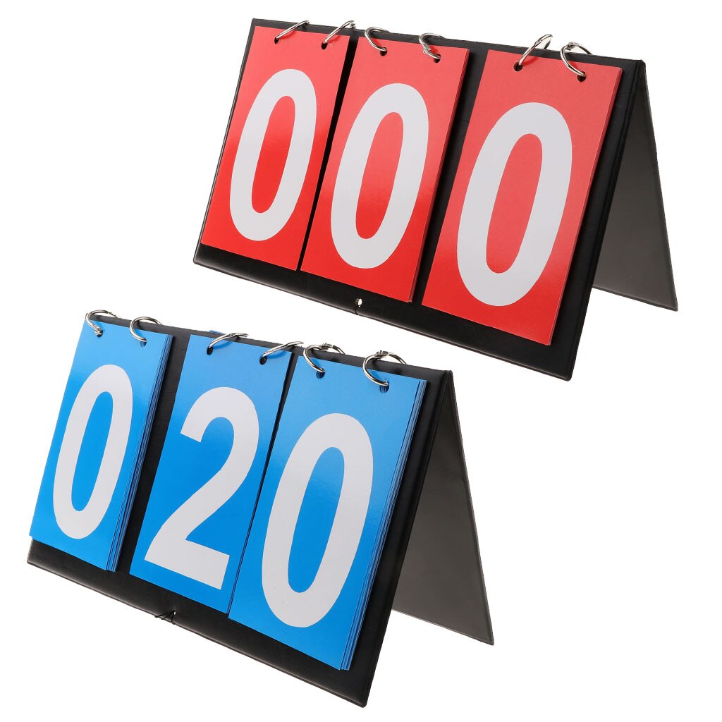 3-Digital Number Scoreboard Portable Tabletop Score Keeper Kits