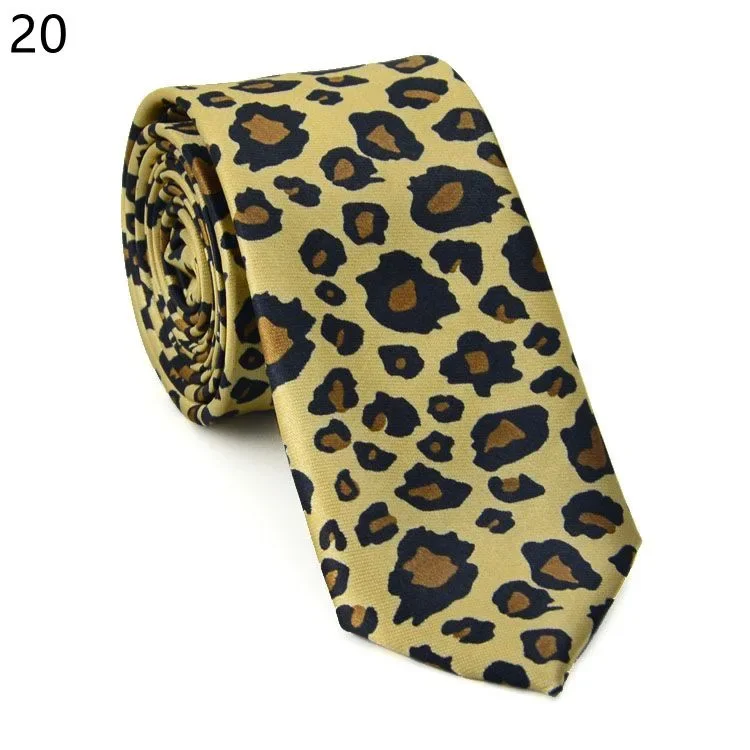 Corbata Sexy con estampado de notas de leopardo, corbatas sedosas y estrechas, delgada Corbata lisa, corbatas simples y elegantes, corbatas Unisex de ,: Verde negro