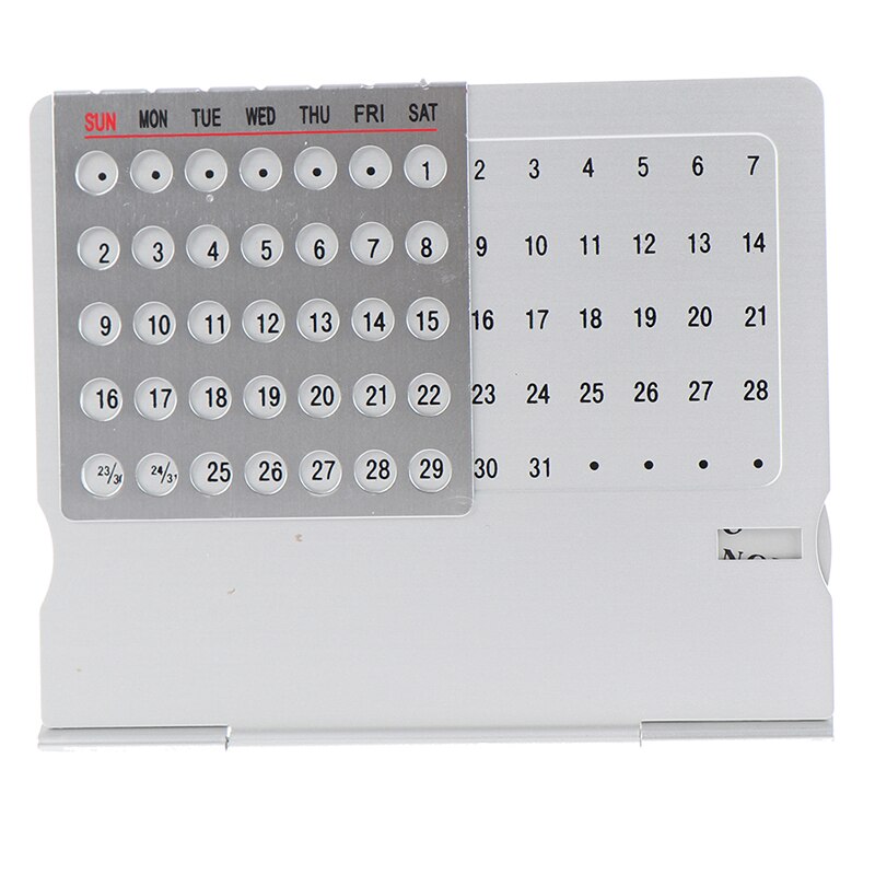 1 pcs Metal fabrication Perpetual Unique 100 Years Perpetual Calendar Office Supplies