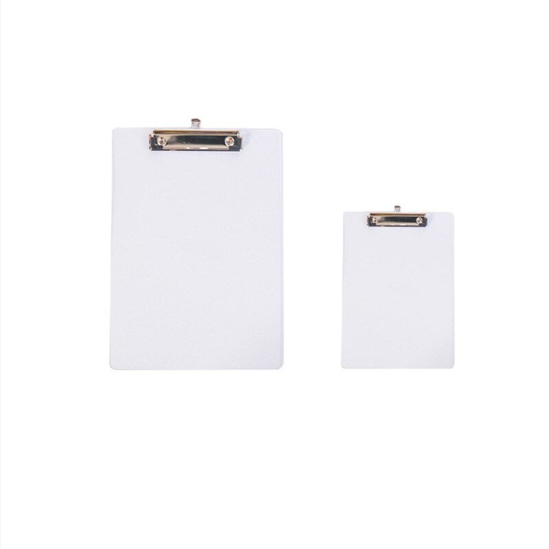 1 Piece Transparent Clip File Folder A5/A4 for Students Exam Paper Organizer Writing Pad School Supplies