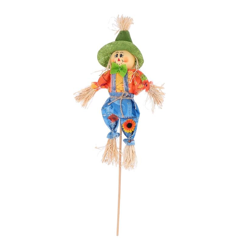 Cute Autumn Garden Scarecrow Lovely Scarecrow Decor Halloween Decoration Party Supplies Photography Props For Garden Home Yard: Blue