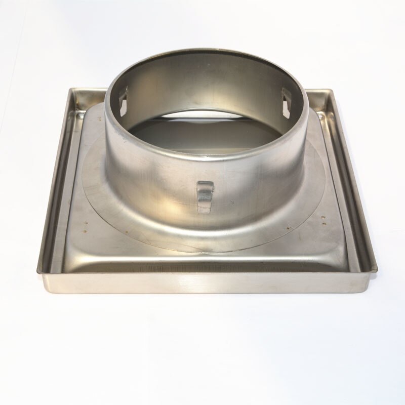 Plaza persianas de ventilación de pared de acero inoxidable rejillas de metal cubierta de la salida de escape rejilla de conducto de aire de ventilación