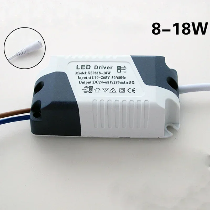 LED Driver 8-18W 8-24W Plafondlamp Lamp Drivers Transformator Voeding LED Driver Verlichting Transformers onderdelen: Beige