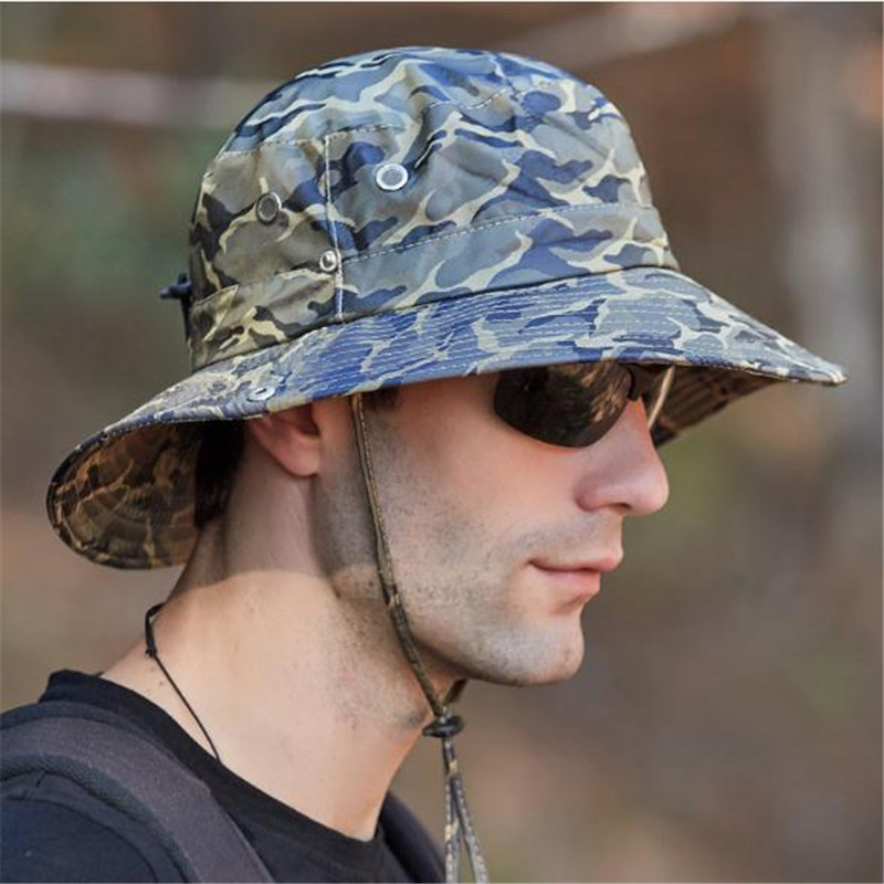 Sombrero de sol XBG-9042 de camuflaje de verano, gorra de pescador, sombrero deportivo para hombres y mujeres, gorro de protección Uv para exteriores, gorra de senderismo