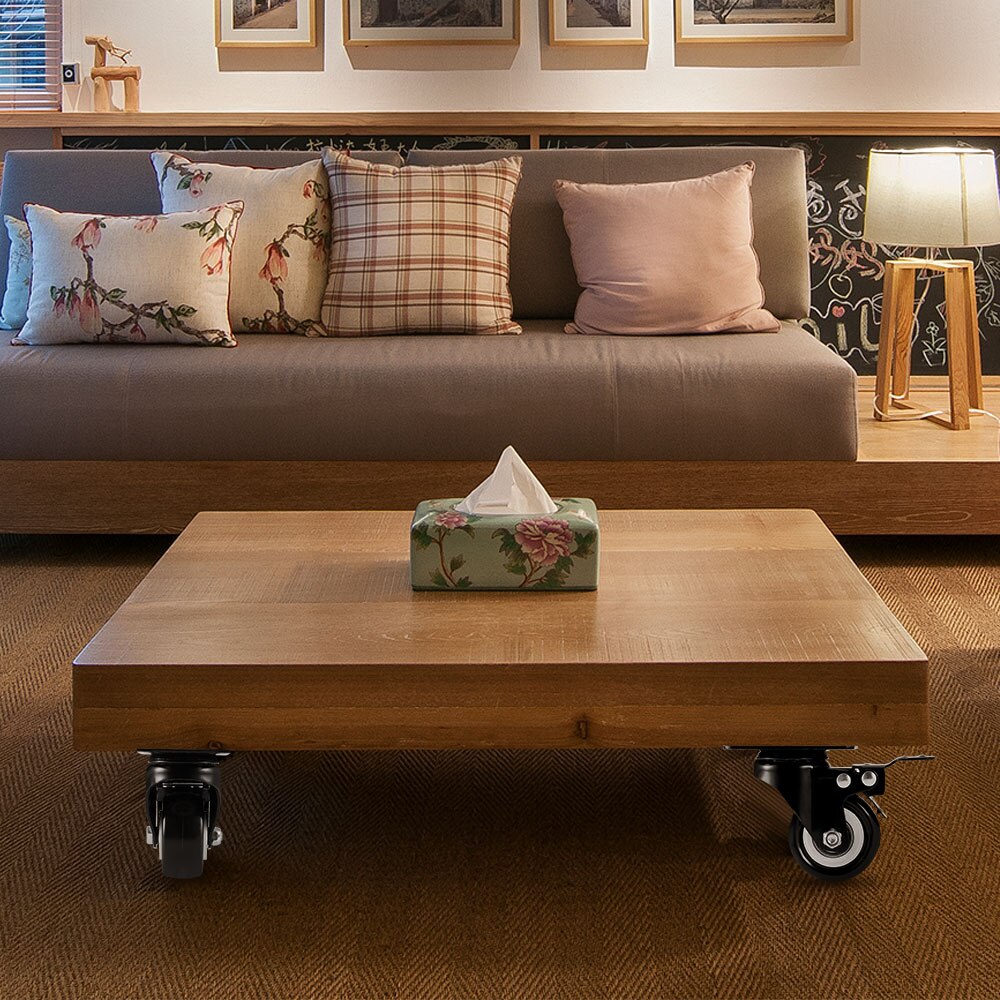 4Pcs Heavy Duty Swivel Castor Wheels 50mm With Brake For Trolley Furniture Office Chair Transport Castors Swivel