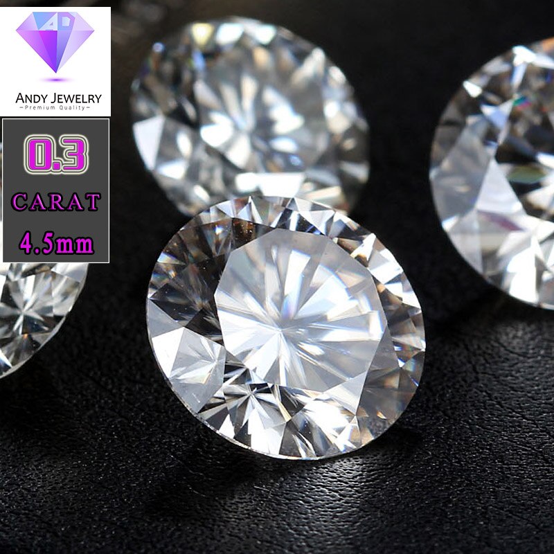 4 mm DEF Start Cut Wit Moissanite Steen Losse Moissanite Diamant 0.3 karaat voor Sieraden