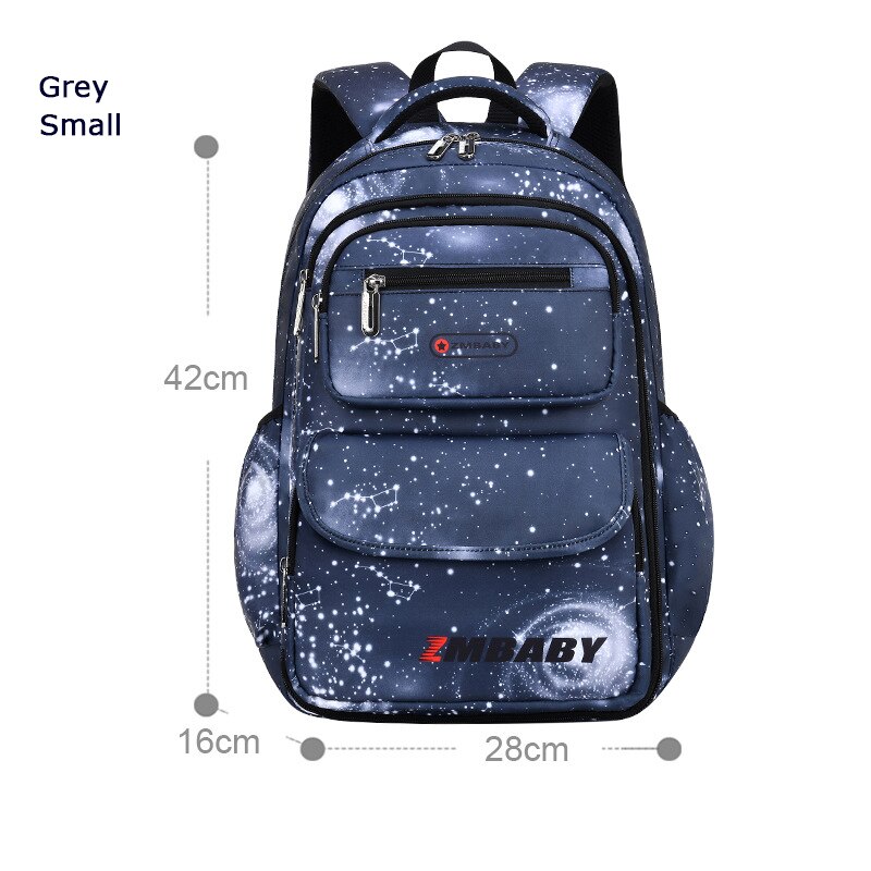 2022 Children Orthopedics School Bags Kids Backpack In Primary Schoolbag For Girls Boys Waterproof Backpacks Book Bag mochila: Grey Small