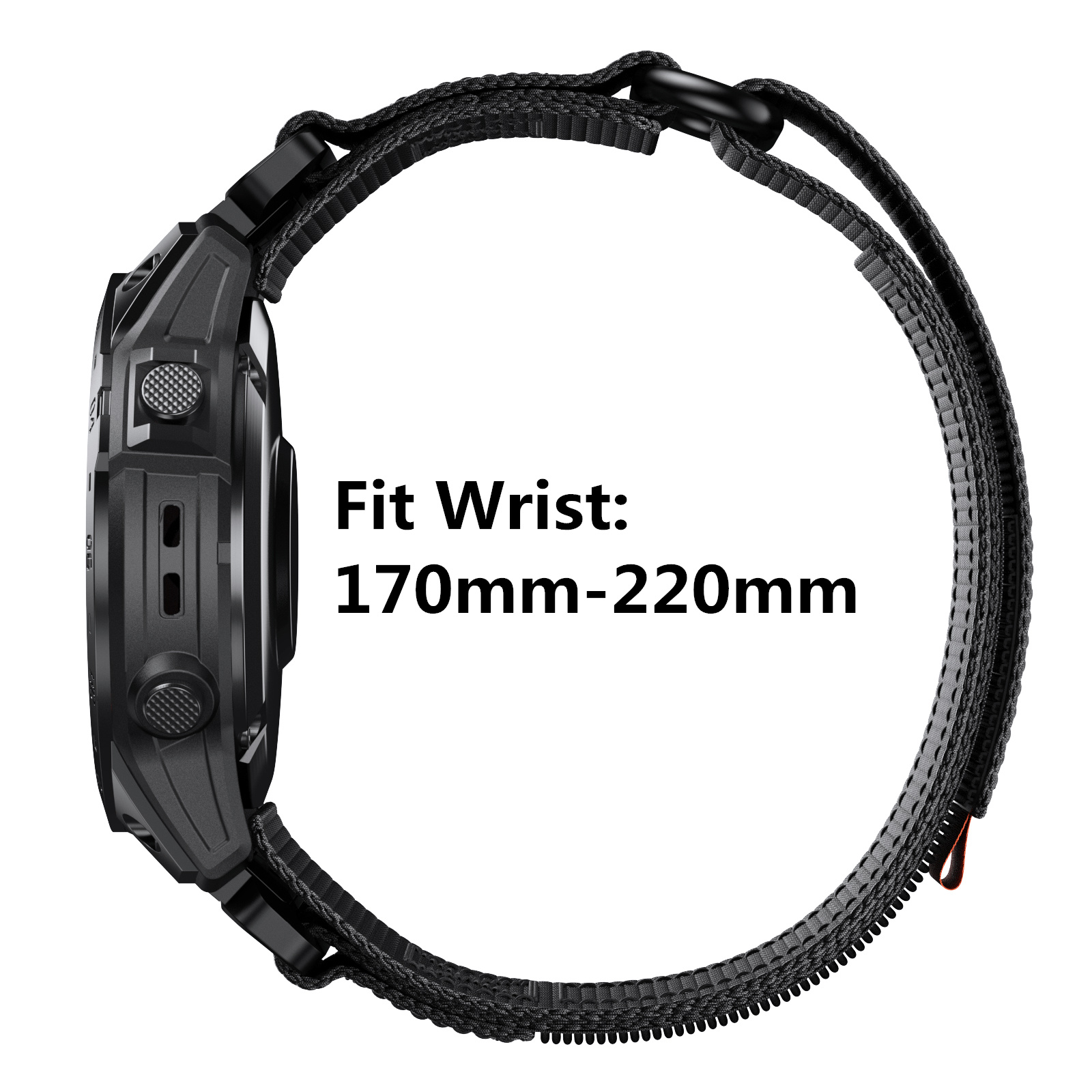 22 26mm nylonrem til garmin fenix 6x/6x pro/tactix 7 pro reserverem til fenix 5/6/7/ instinct armbånd