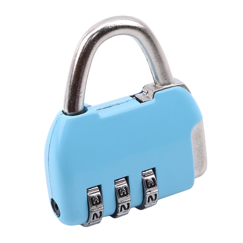 Travel anti-theft Backpack Lock Mini Zinc Alloy Padlock Resettable 3-digit Combination School Bag Password Lock