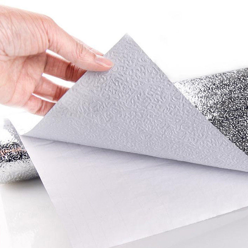 Zelfklevende Waterdichte Olie-Proof Aluminiumfolie Keukenkast Muursticker