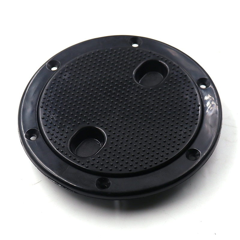 Plastic Marine Boat RV White Round 4" Access Hatch Cover Screw Out Deck Inspection Plate