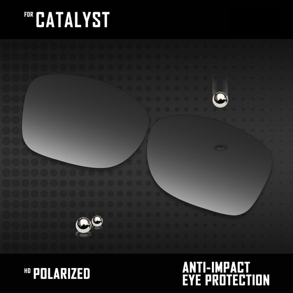 OOWLIT Lenses Replacements For Oakley Catalyst Sunglasses Polarized - Multi Colors: Grey Gradient