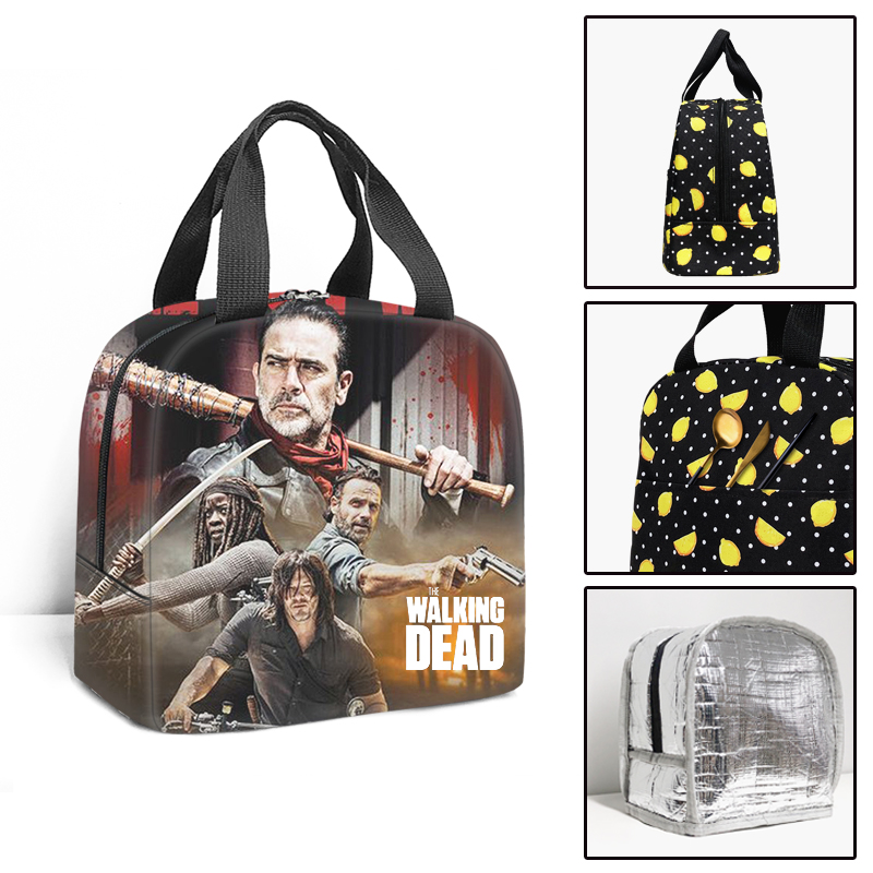 The Walking Dead przenośna torba chłodząca do drugiego śniadania dzieci Student izolacja termiczna torba na żywność podróż pojemnik na Lunch na piknik dla mężczyzn: 003