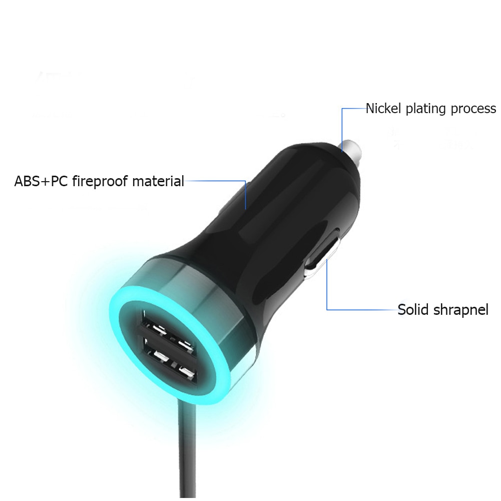 Multifuncional 5 Portas Carregador de Carro Para o iphone Samsung Tablet Carregador de Carro Assento Traseiro Rápido 5.8A Universal Adaptador para Carro USB