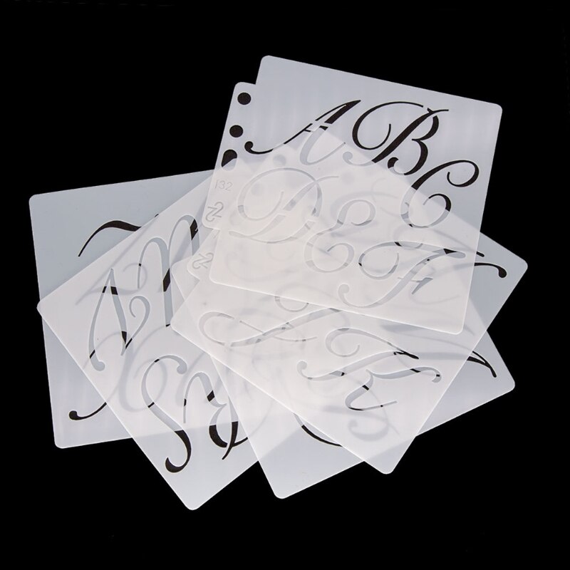 Letter and Number Stencils Reusable Plastic Letter Stencils Alphabet Journal Stencils Font Templates for Notebook Diary Scrapboo