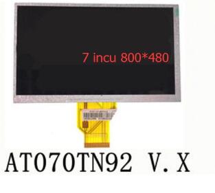 7 pulgadas TFT LCD pulgadas AT070TN92 V.X 7dd1 + 1 FPC 800*480 tabletas coche DVD Pantalla de cristal líquido 3mm de espesor