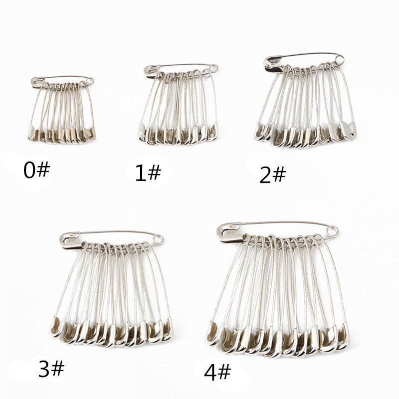 50pcs 5 kinds size Safety Pins DIY Sewing Tools Accessory Silver Metal Needles Large Safety Pin 5BB5960