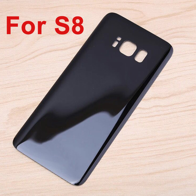 For Samsung Galaxy S8 plus Back Cover 3D Glass Battery Case for Samsung S8 S8+ Housing Cover Replacement + Adhesive Sticker: Rose