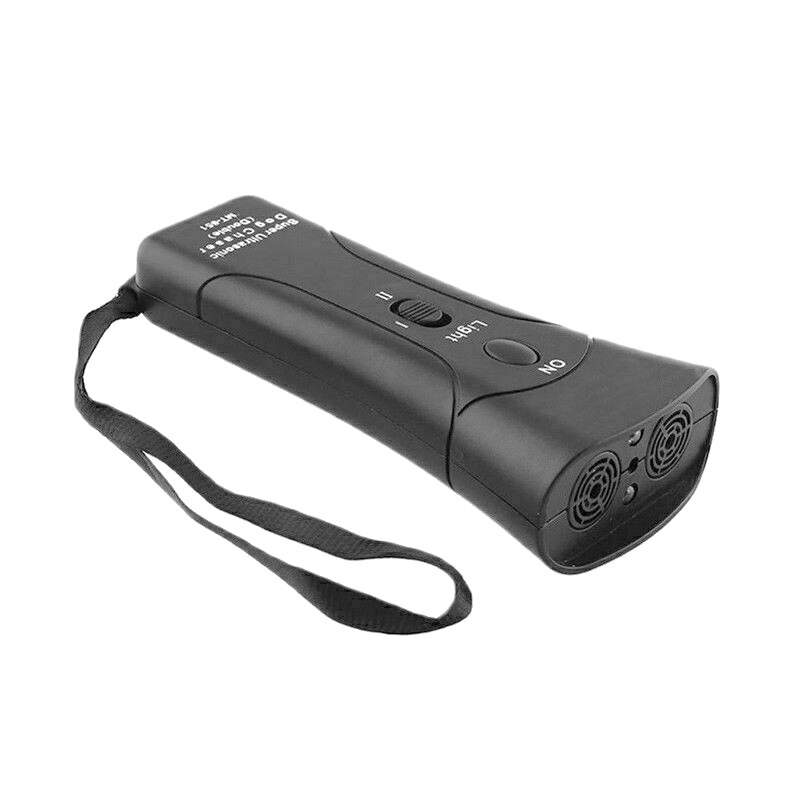 Pet Anti Hond Blaffen Huisdier Trainer Led Licht Ultrasone Zachte Chase Training Dubbele Kop Trompet: XOG192A