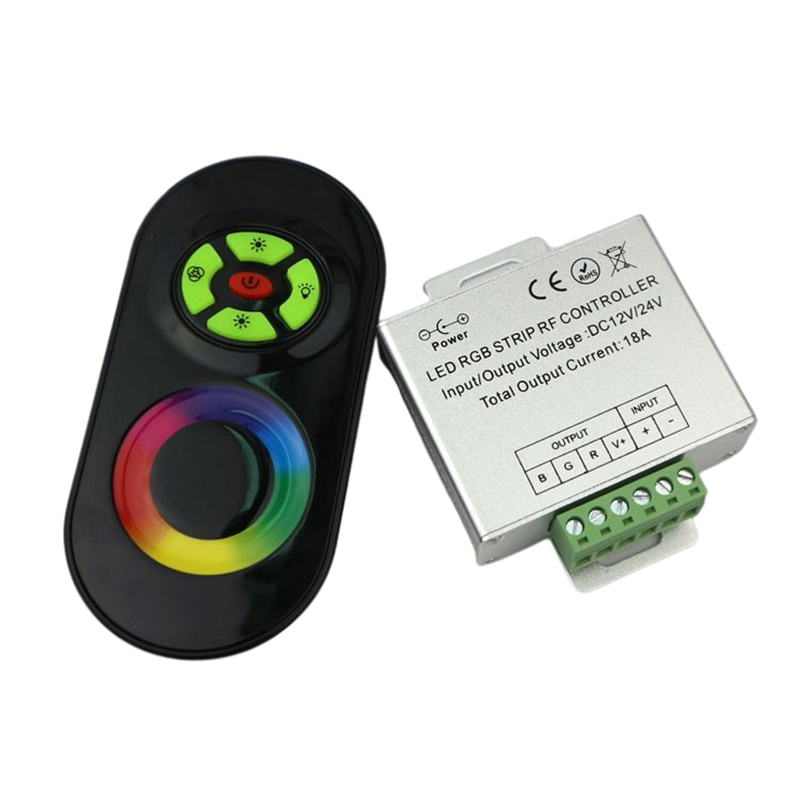 Rgb Controller Draadloze Rf Rgb Led Strip Light Touch Dimmer Op Afstand Controller Strips Afstandsbediening Controller Voor Rgb Tape
