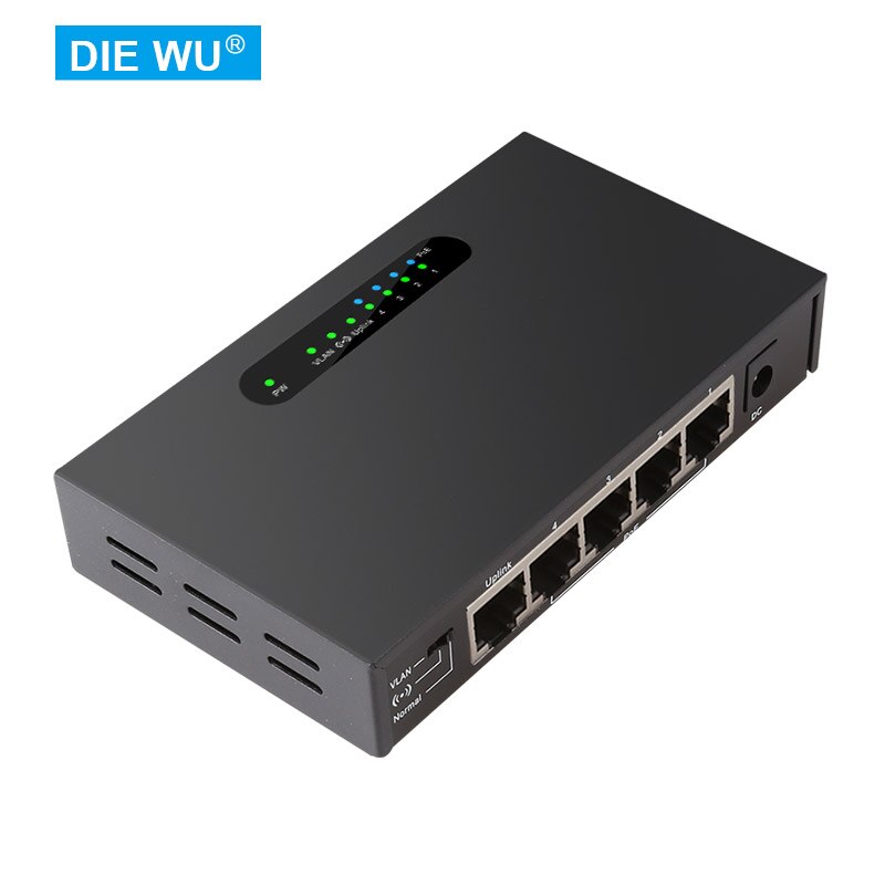 TXE104 POE Schalter 52V/65W 4Hafen 10/100 PoE + 1Hafen Aufwärtsverbindung Ethernet Schalter Eisen Hülse Netzwerk schalter für IP kamera/kabellos AP/CCTV
