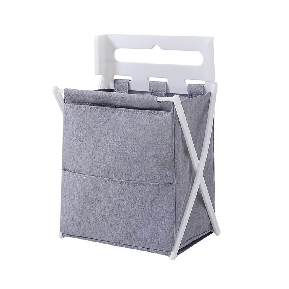 Opvouwbare Wasmand Organizer Wasmand Sorter vochtbestendig Waszak Organizer Briefpapier Container Wasmand: Grijs