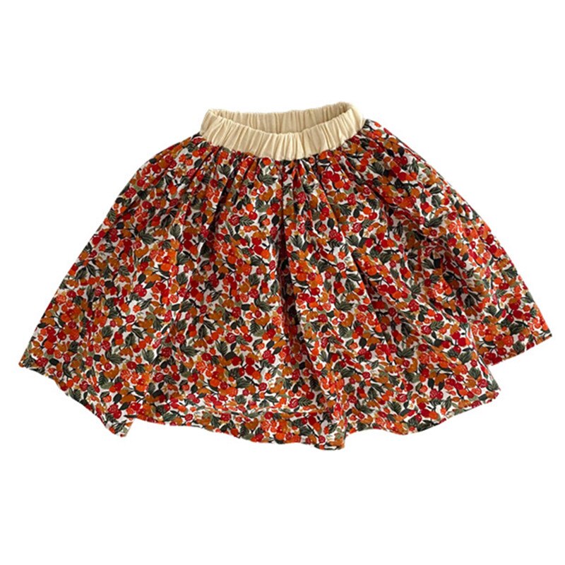 12M a 8 anni baby kids girls summer cotton flower gonne bambini ragazza moda stampa floreale gonna svasata casual abbigliamento TB1158