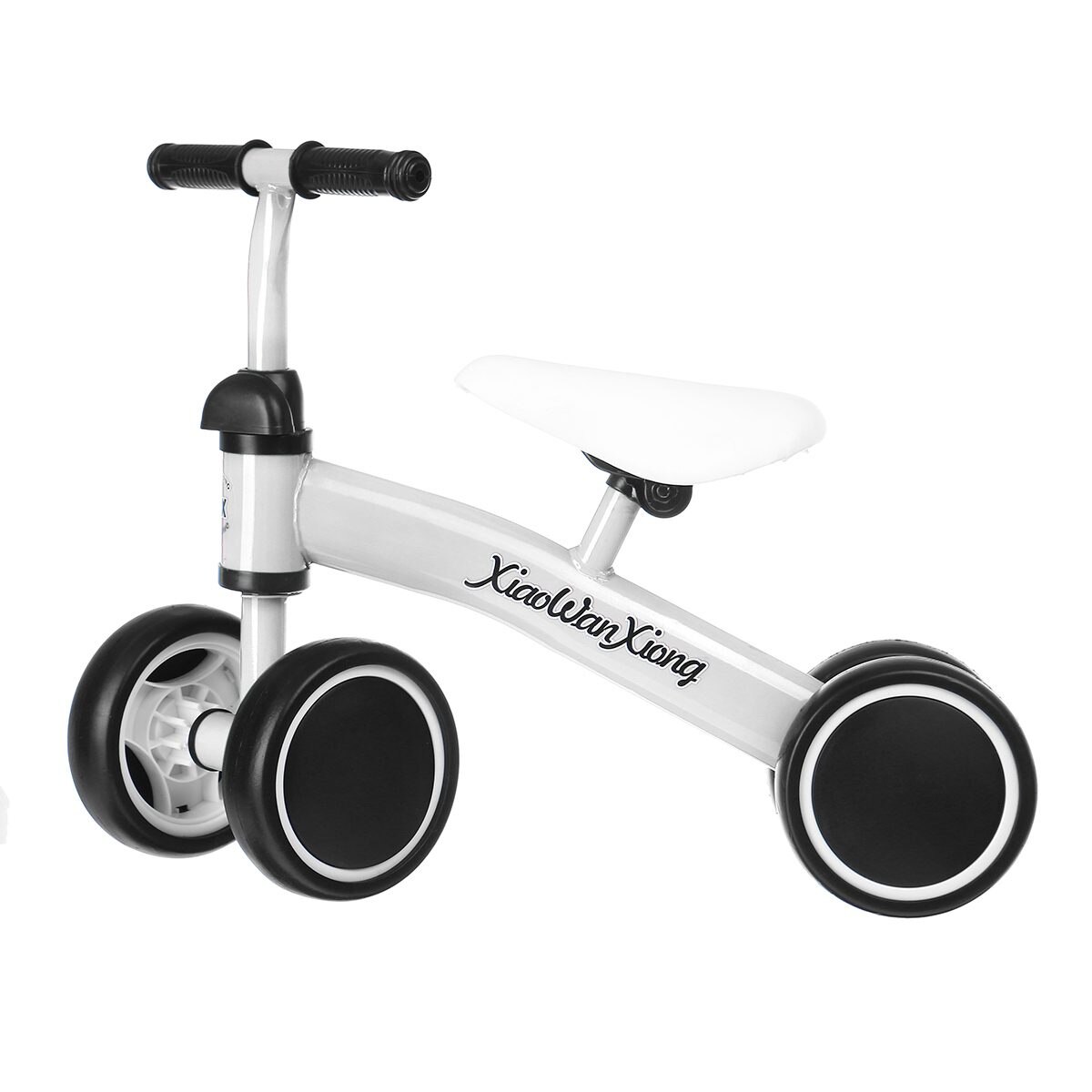 Andador de bicicleta de equilibrio para bebé, juguete para niños de 1 a 3 años para aprender a caminar, triciclo, Scooter Sin Pedal: Blanco