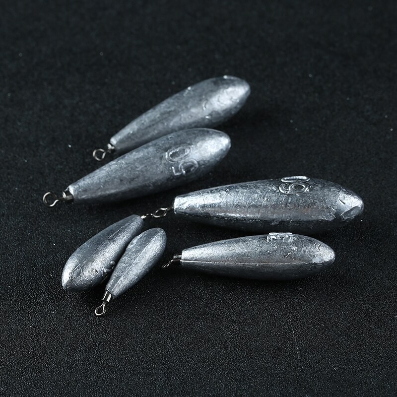 LEDIAO, plomos de pesca de gota de agua, eslabones de peso de plomo, División ovalada, tiro, olivo, pesca, plomo, señuelos, herramientas de tamaño 10g-100g