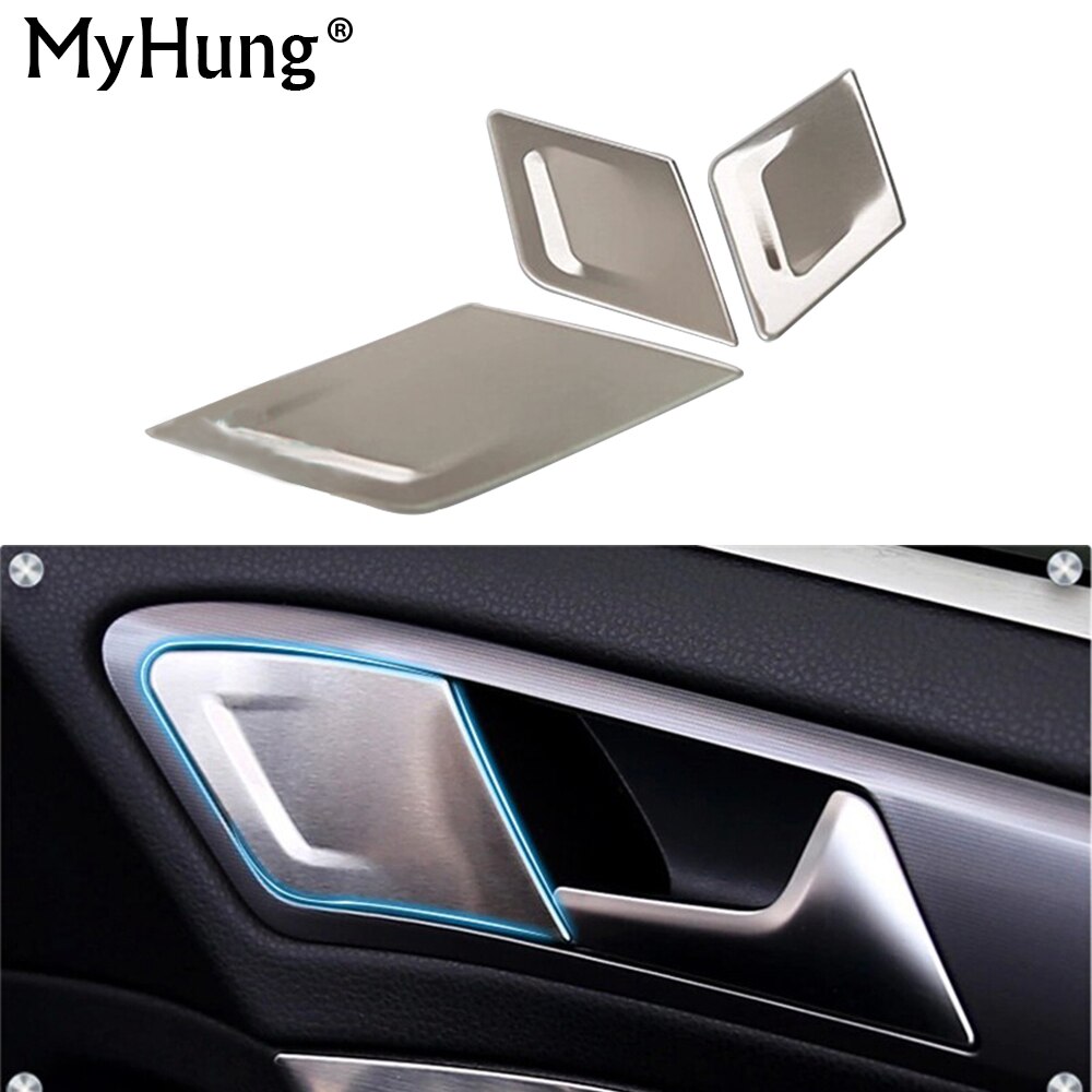 For Volkswagen VW Golf 7 MK7 Stainless Steel Trim Car Interior Doors Handle Sticker Accessories 3 Pcs Per Set