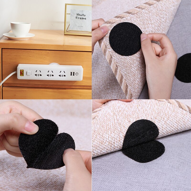 Strong Self Adhesive Fastener Dots Stickers velcros adhesive tape For Bed Sheet Sofa Mat Carpet Anti Slip Mat