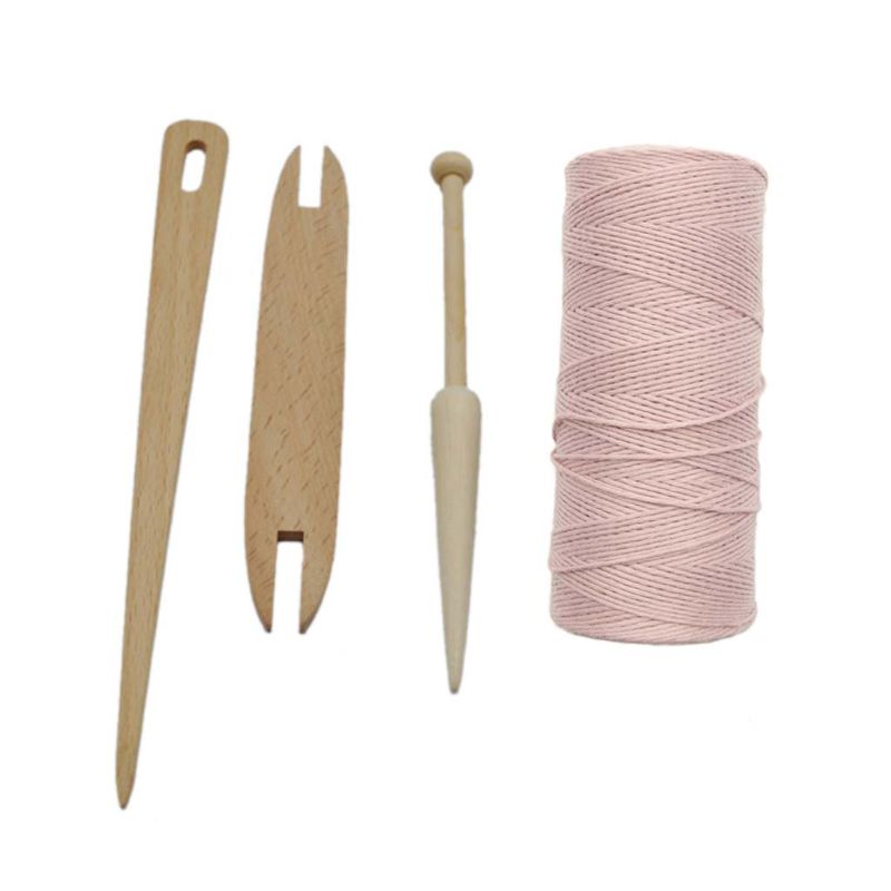 4 teile/satz Natürliche Holz pendeln Stock Nadel betroffen Weben Webstuhl Kette Gewinde Garn Zubehör DIY Handwerk: H