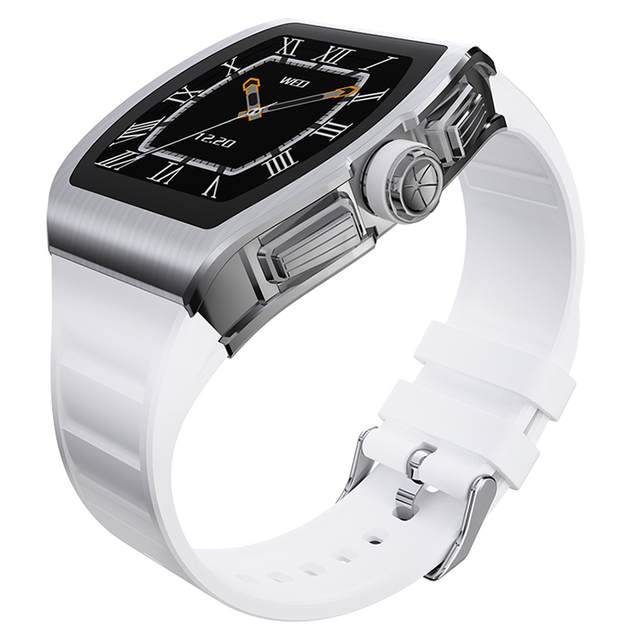 Wellermoz Men Women Smart Watch Waterproof Smartwatch: white