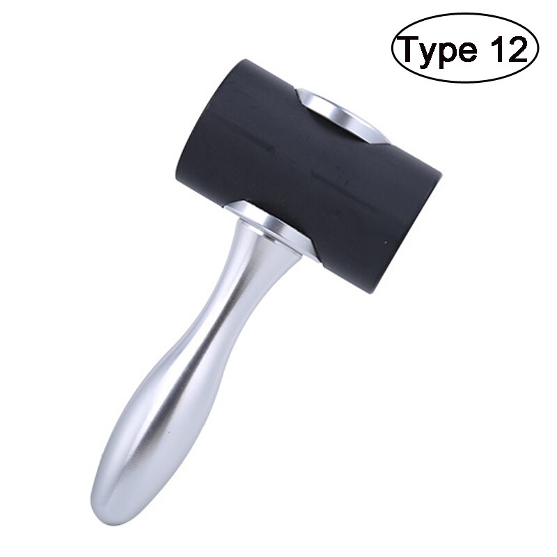 LMDZ 16 stili artigianato in pelle martello da intaglio manico in legno martello in Nylon punzonatura utensili da taglio per timbratura cucire pelle bovina: Type 12