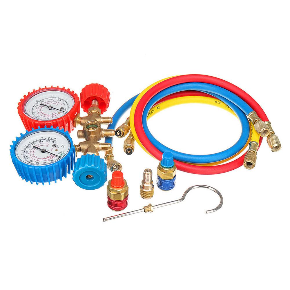 Repair Tools Lightweight Maintenance Portable Refrigeration Household 2 Way Car Test Manifold Gauges Set Air Conditioning