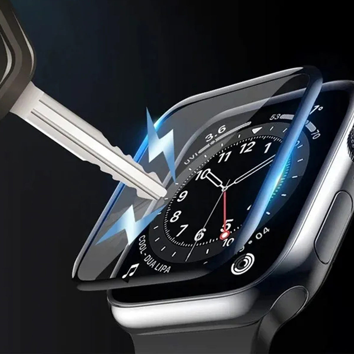Skärmskydd för apple watch series 7 8 45mm tillbehör 38mm glas 9d hd full film iwatch 41mm 6 5 3 se 44mm 40mm 42mm