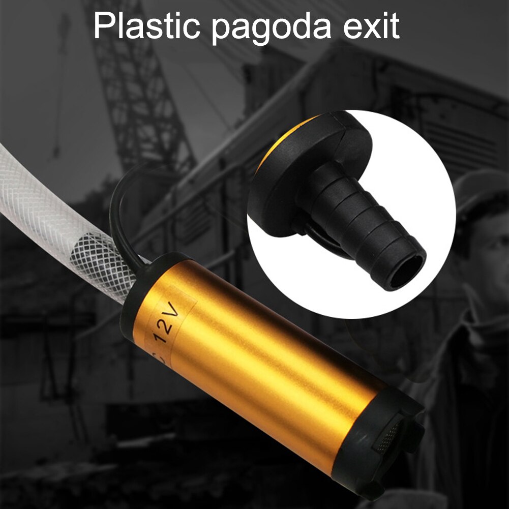 12V/24V Car Electric Oil Pump Diesel Fuel Water Oil Transfer Submersible Pump with On/Off Switch Oil Engine Transfer Pump