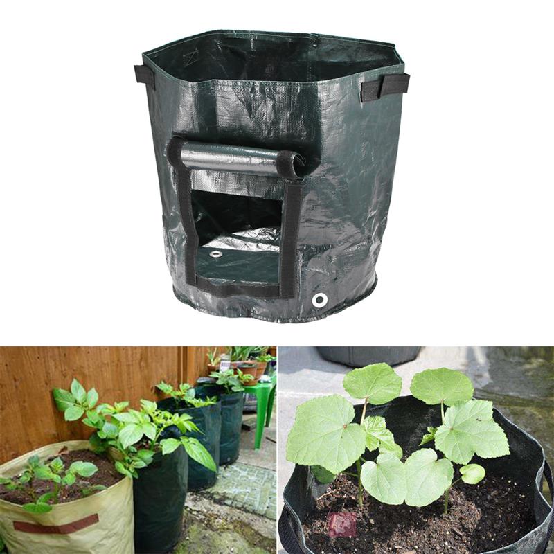 8 stuks diy aardappelkweekpot van pe-doek, plantenbakzak voor groentetuin, dikkere tuinpot, kweekzak voor thuis