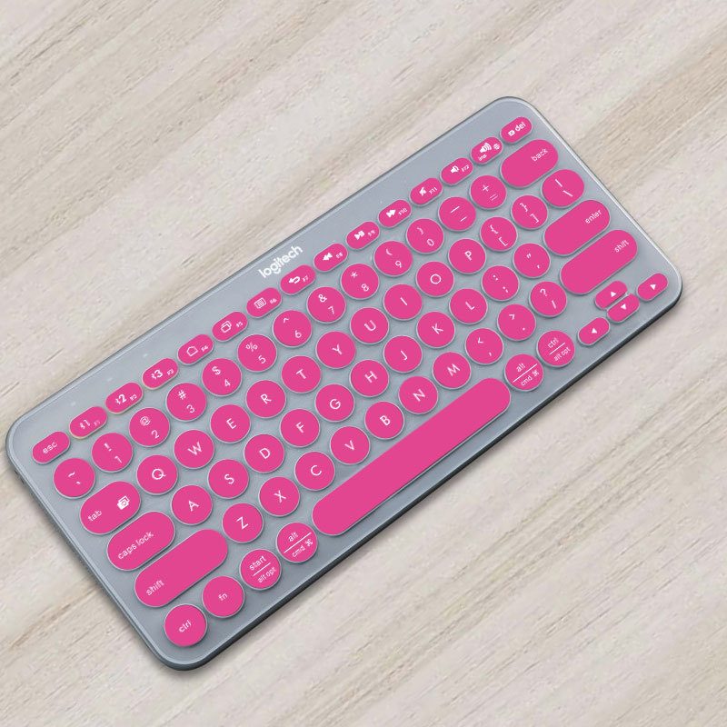 Ultra Thin Silicone Laptop Keyboard Cover Skin Protector For Logitech K380 Keyboard: Brown