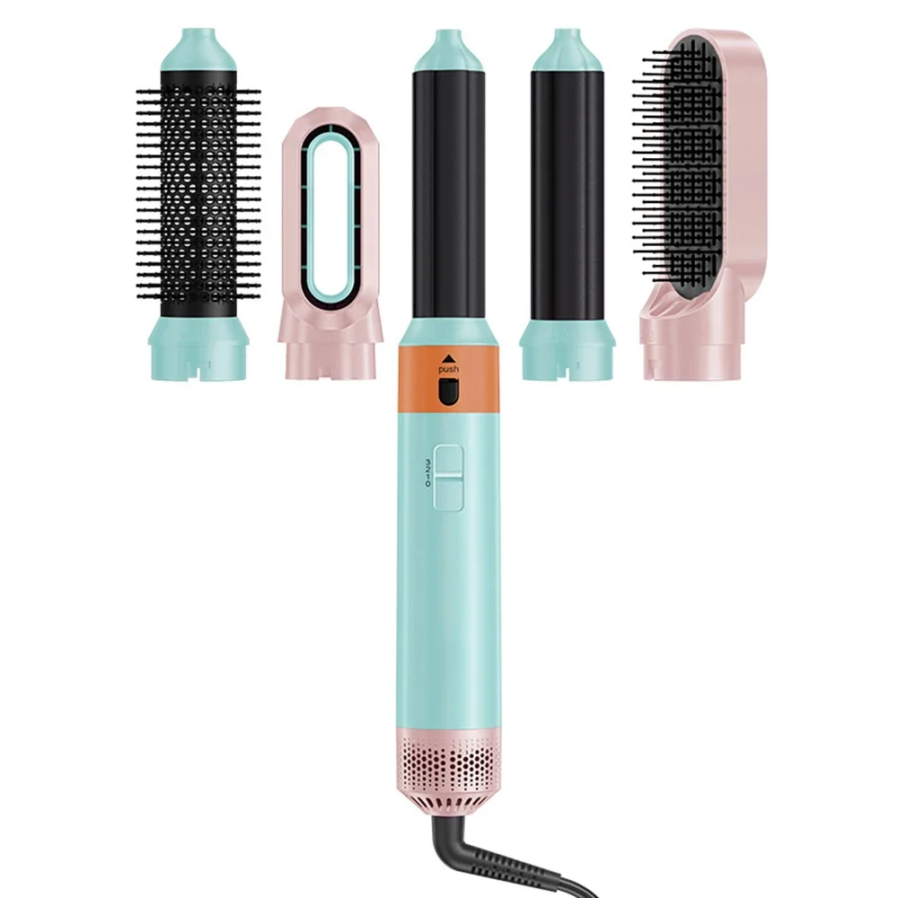 Hoge snelheid 5-in-1 föhn Air Styler Heteluchtborstel Krultang Haarstyler Gereedschap voor Dyson Airwrap met Auto-Wrap Krulspelden: violet / Au