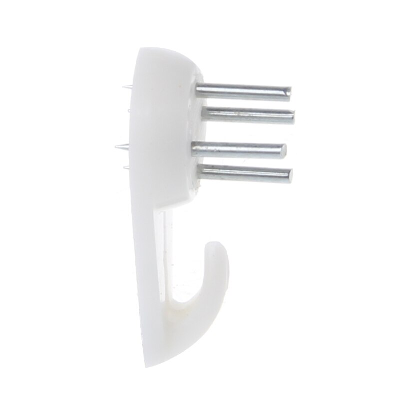 50 Pcs Plastic Invisible Traceless Wall Mount Photo Picture Frame Nail Hook Hanger R9UC