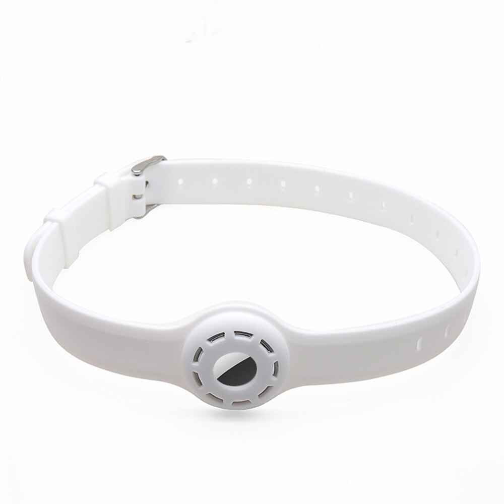 1pc til apple airtag etui hund kat halsbånd gps finder farverigt lysende beskyttende silikone etui til apple air tag tracker cover: Med dig